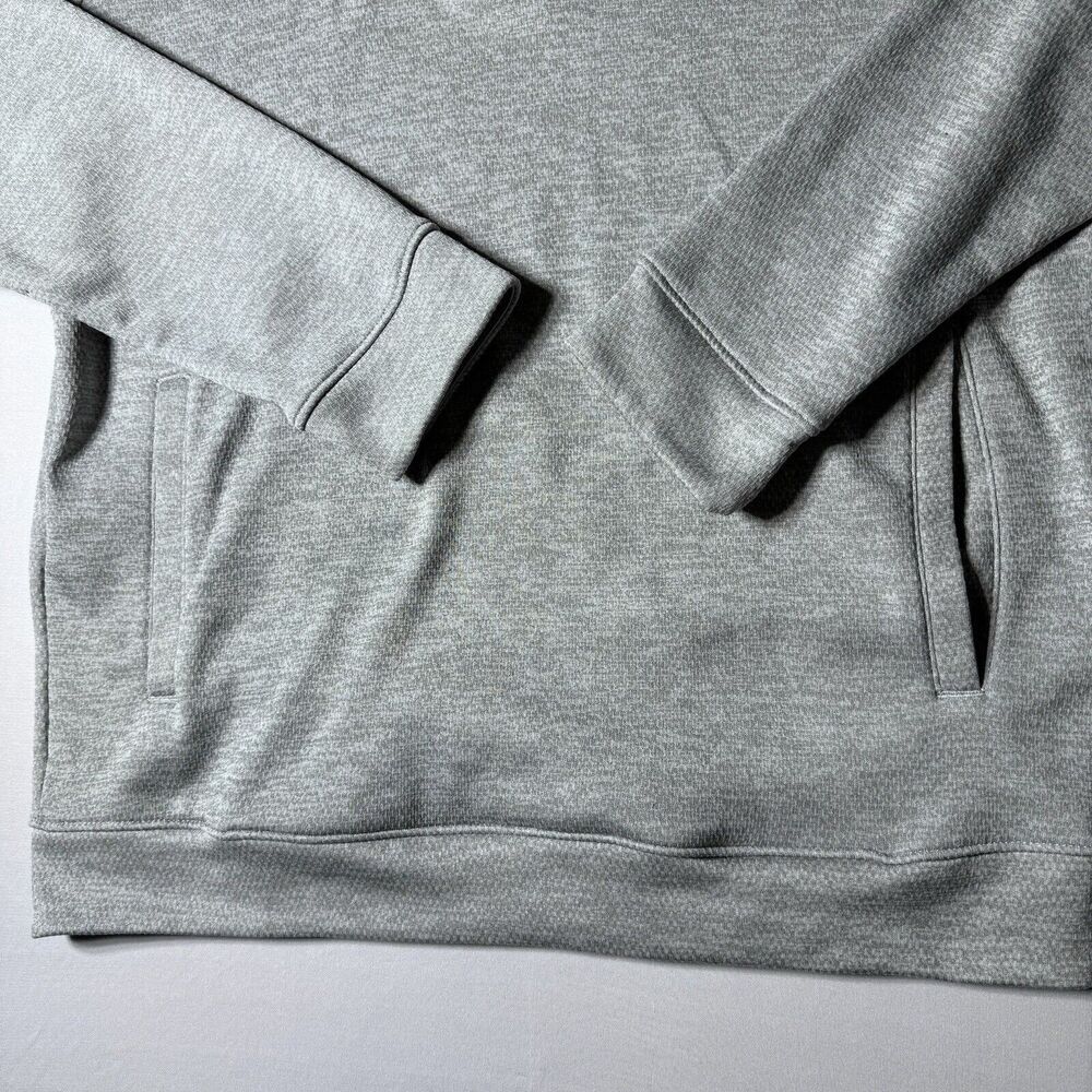 Adidas Womens Large 1/4 Zip Pullover Sweatshirt Jacket Long Sleeve Gray - Picture 7 of 15